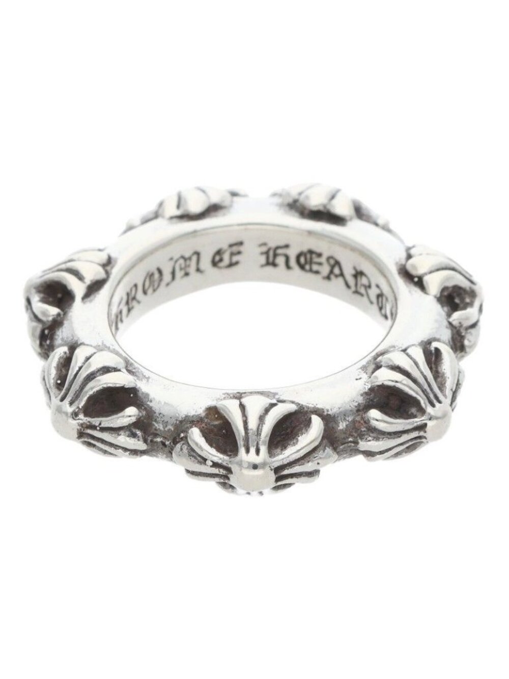 Chrome Hearts Cross Band Silver Ring